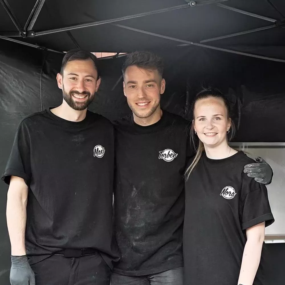 Maxi, Torben und Nora, das Team hinter Like Napoli